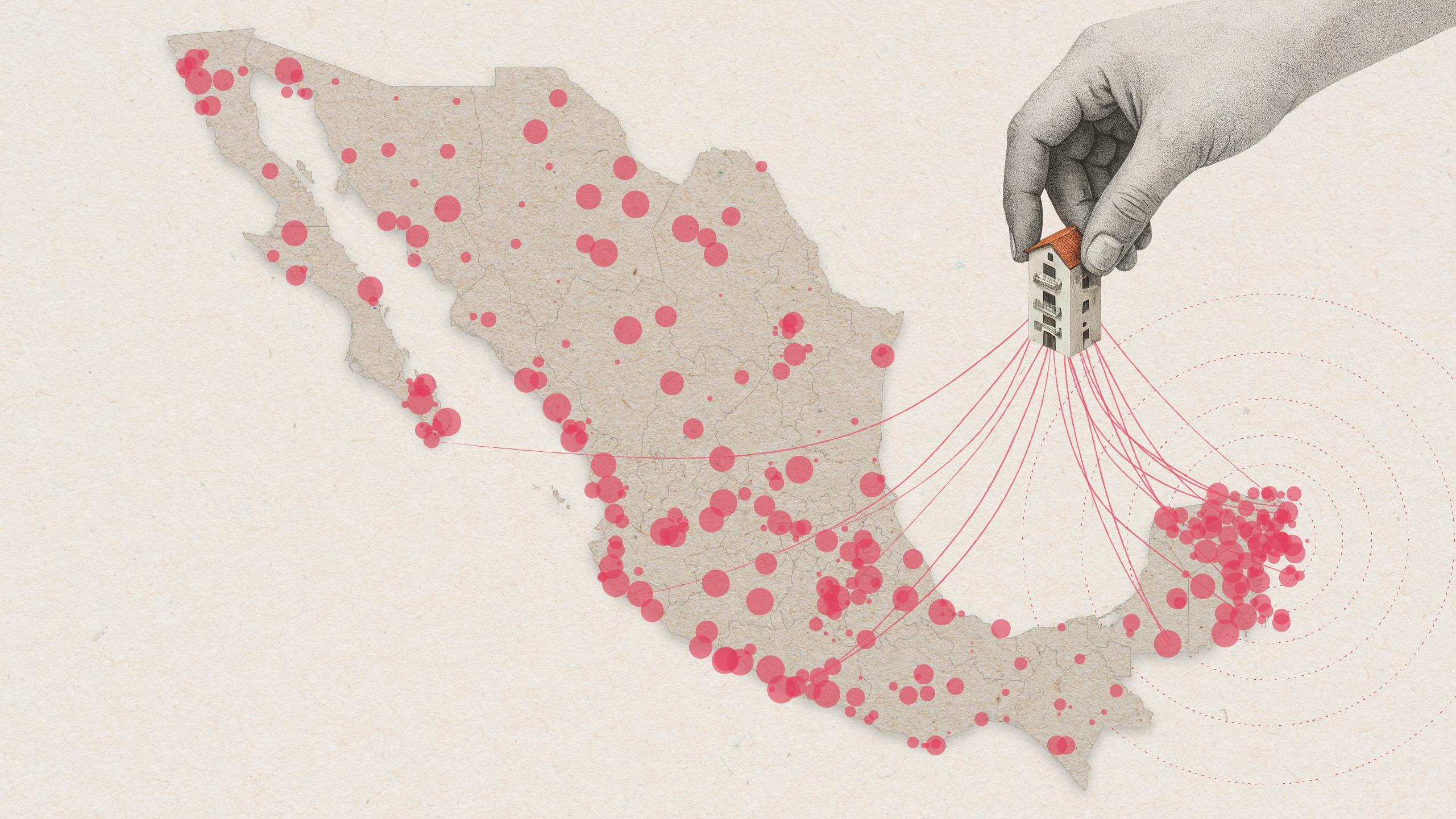 La plataforma de hospedaje Airbnb ha expandido su negocio sobre México, pero también, lo ha concentrado en algunos grupos.
